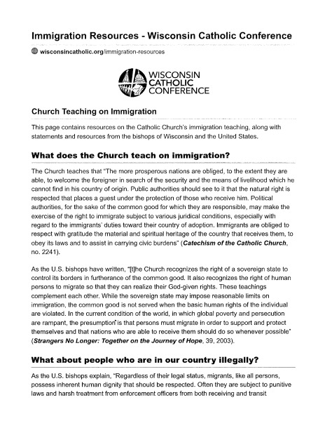 Immigration Resources